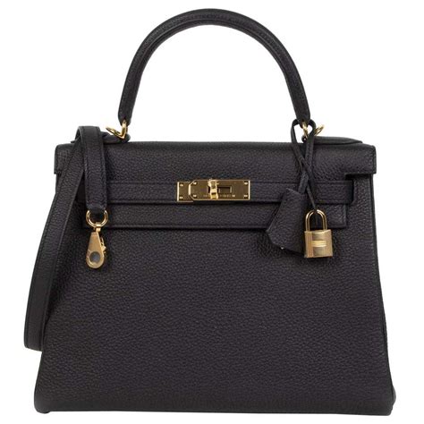 hermes kelly 28 black ghw|hermes kelly 28cm for sale.